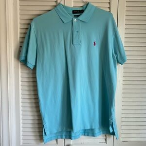Ralph Lauren Polo- beautiful turquoise color. Fabulous condition. Size large.